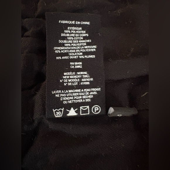 Theory Down Puffer Coat in Size L Black - Picture 9 of 9